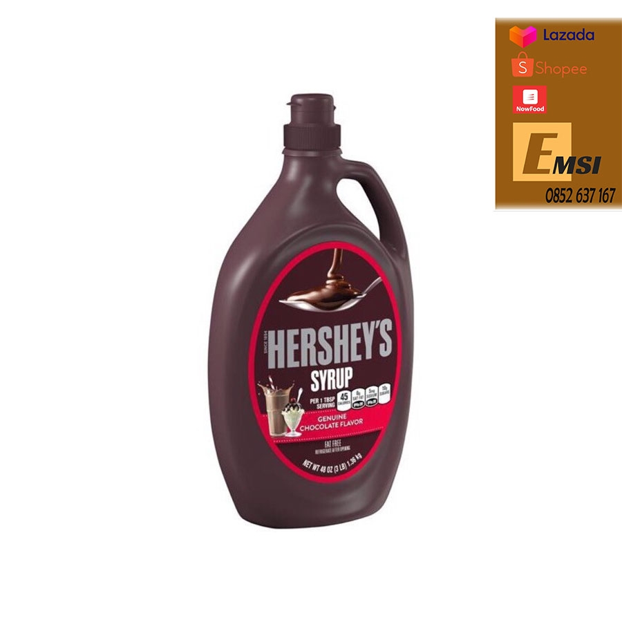 Siro sôcôla hiệu Hershey's Syrup chai 1,36kg của Mỹ