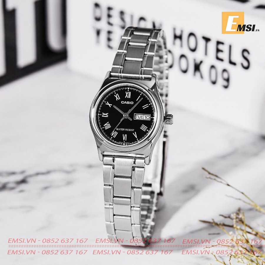 Casio LTP-V006D-1B - Đồng Hồ Nữ - Pin/Quartz - Kính Khoáng - Size Mặt 25mm EMSI.VN