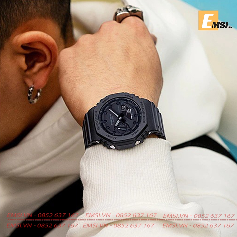 G-Shock GA-2100-1A1DR - Đồng Hồ Nam - Điện Tử - Kính Khoáng - Size Mặt 45.4mm - Bảo Hành 5 Năm - Chính Hãng