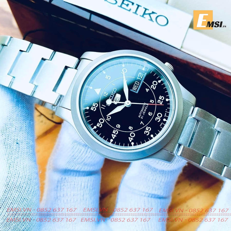Seiko SNK809K1 - Đồng Hồ Nam - Máy Cơ / Automatic - Size Mặt 37mm - Hardlex Crystal EMSI.VN