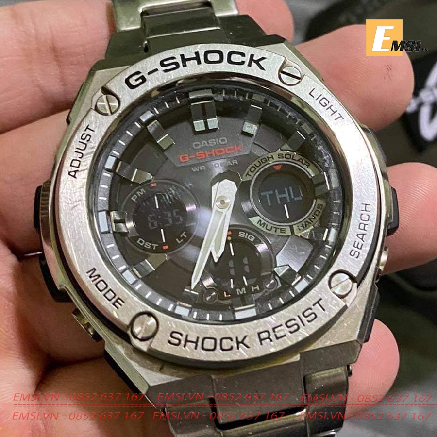 G-Shock GST-S110D-1A - Kính khoáng - Đồng hồ nam - Năng lượng mặt trời - Size mặt 52.4mm EMSI.VN