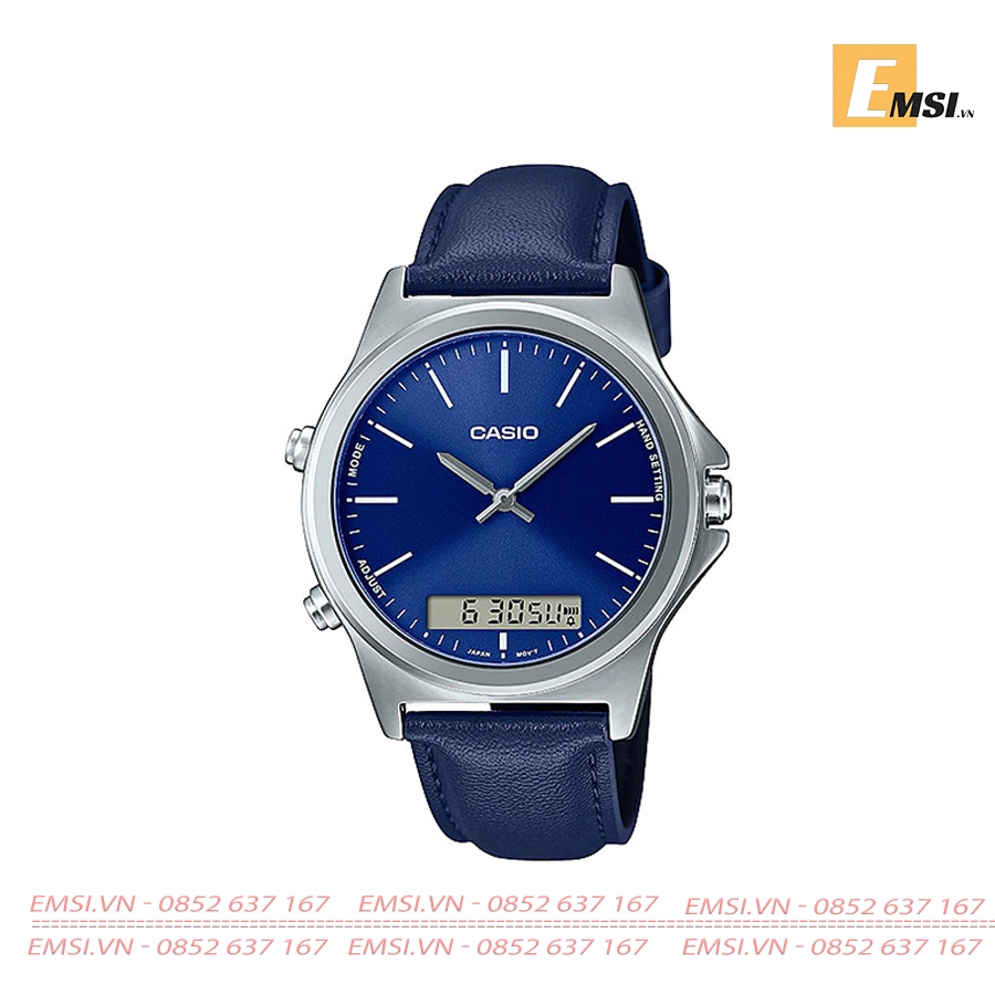 Casio MTP-VC01L-2EUDF - Đồng Hồ Nam - Pin/Quartz - Size Mặt 41.6mm - Kính Khoáng EMSI.VN