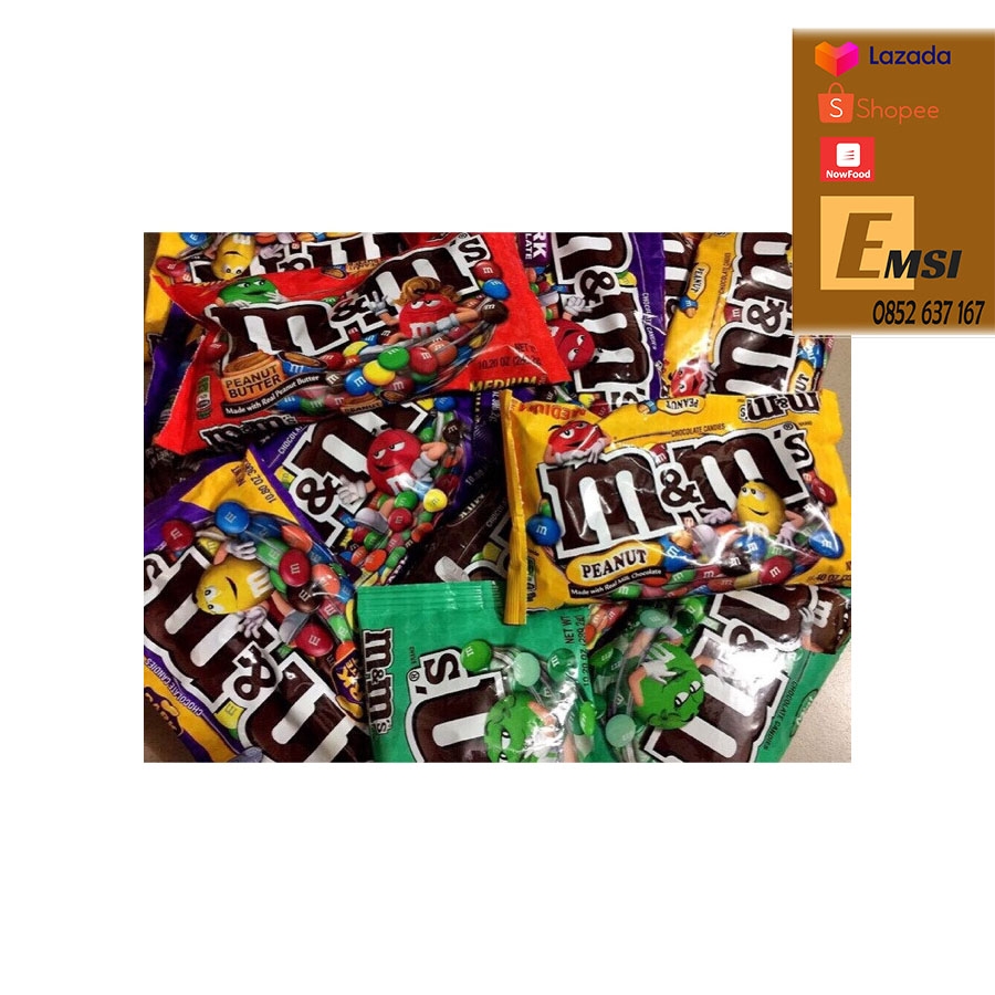 Kẹo socola M&M 323g của Mỹ, hàng chính hãng
