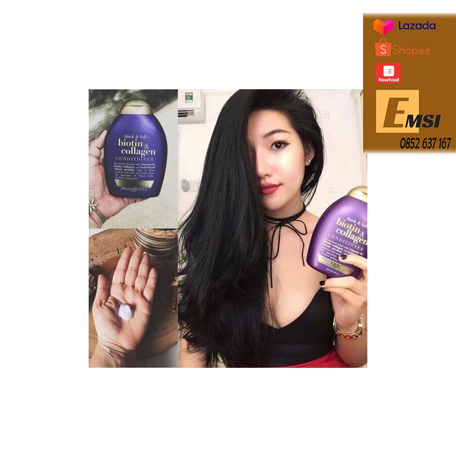 OGX Dầu Xả Biotin & Collagen Conditioner 385ml