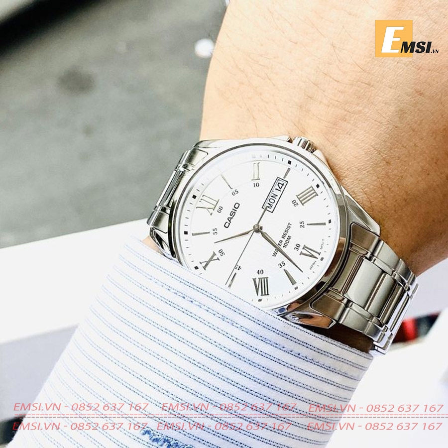 Casio - Đồng Hồ Nam MTP-1384D-7A - Pin / Quartz - Kính Khoáng - Size Mặt 41mm EMSI.VN