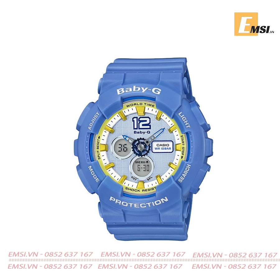 Baby-G BA-120-2B - Đồng Hồ Nữ - Điện Tử - Kính Khoáng - Size Mặt 43.5mm EMSI.VN