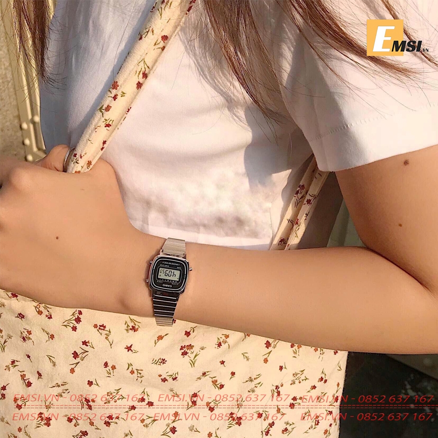 Casio LA670WA-1D - Đồng Hồ Nữ - Điện Tử - Kính Nhựa - Size Mặt 24.6mm EMSI.VN