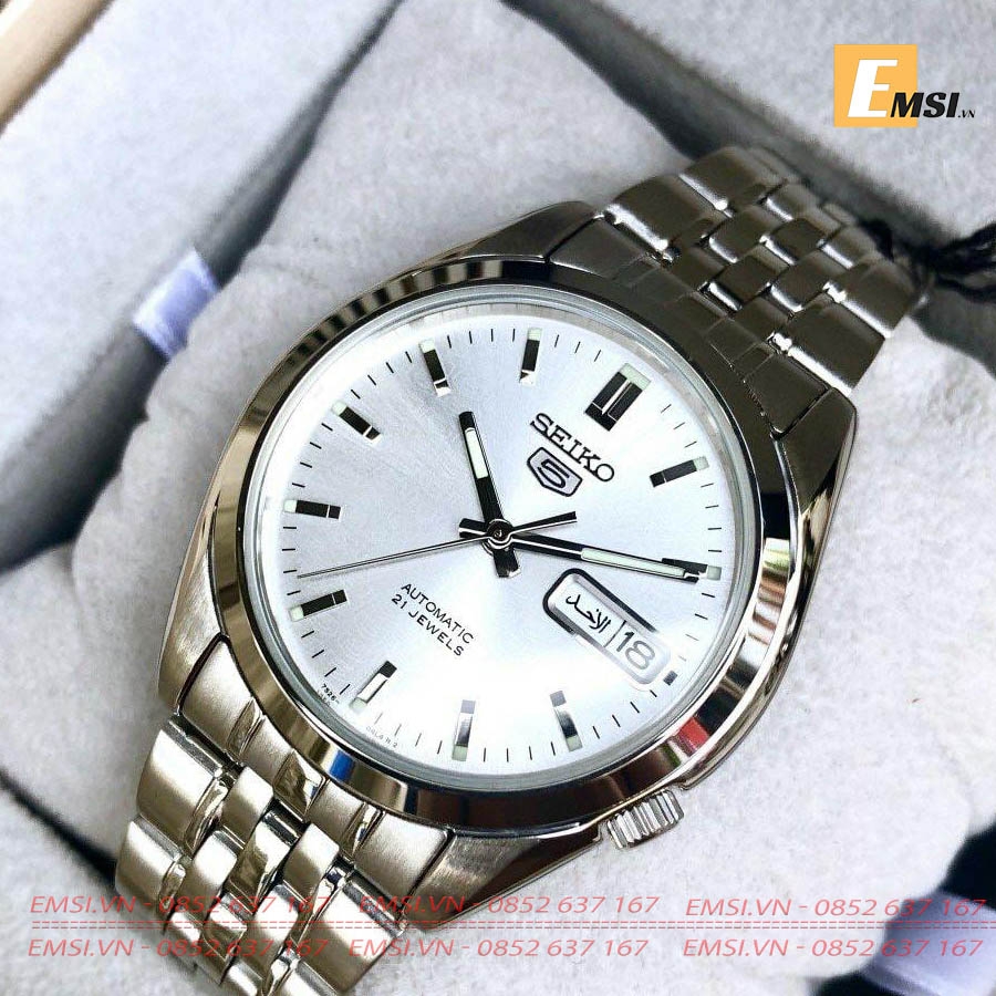 Seiko SNK355K1S - Đồng Hồ Nam - Máy Cơ / Automatic - Size Mặt 37mm - Hardlex Crystal EMSI.VN