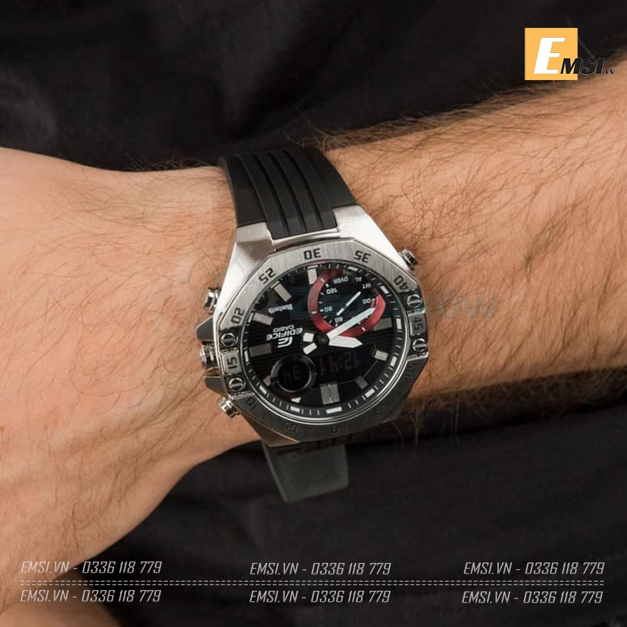 Edifice ECB-10P-1ADF - Đồng Hồ Nam - Pin / Quartz - Kính Khoáng - Size Mặt 48.5mm - Bảo Hành 5 Năm - Chính Hãng - Emsi.vn