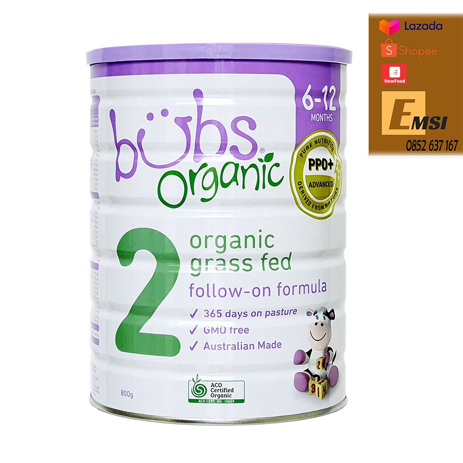 Sữa Bubs Bò Úc Đủ số 1, 2, 3 800g Nhập Khẩu Chính Hãng