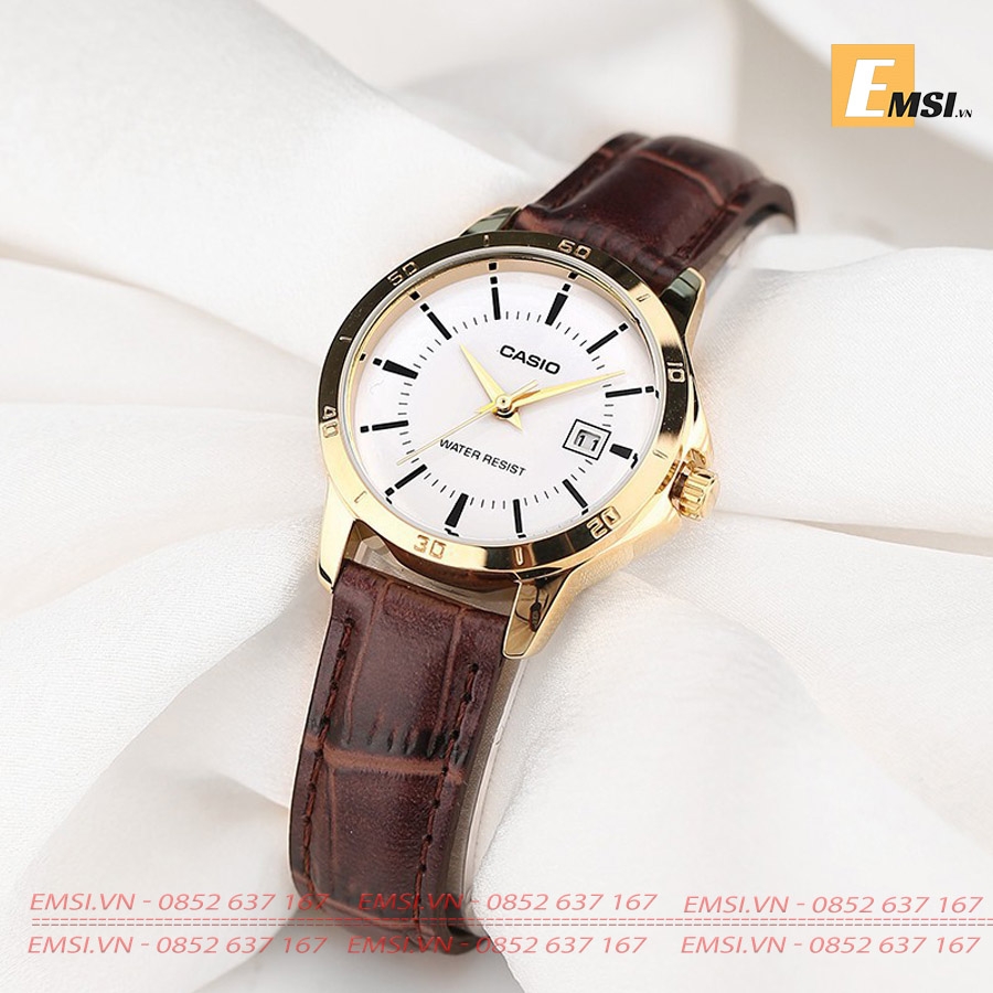 Casio LTP-V004GL-7AU - Đồng Hồ Nữ - Pin/Quartz - Kính Khoáng - Size Mặt 29mm EMSI.VN