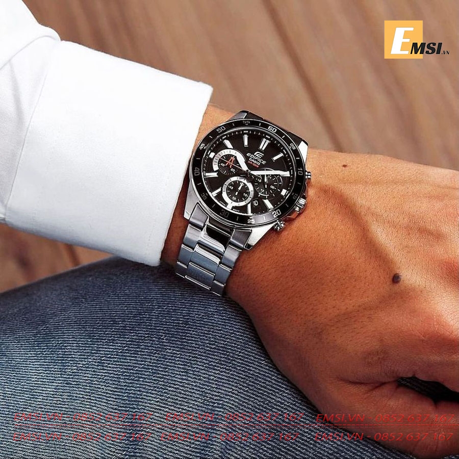 Casio Edifice EFV-570D-1AVUDF - Đồng Hồ Nam - Pin/Quartz - Kính Khoáng - Size Mặt 42mm EMSI.VN