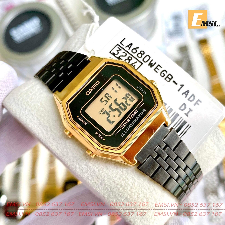 Casio  LA680WEGB-1ADF - Đồng Hồ Nữ - Điện Tử - Size Mặt 28.5mm - Kính Khoáng EMSI.VN
