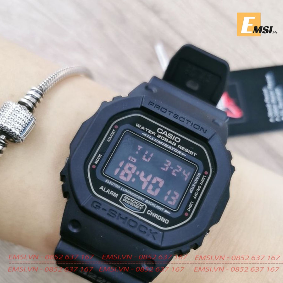 G-shock DW-5600MS-1D - Đồng Hồ Nam - Pin/Quartz - Kính Khoáng - Size Mặt 42.8mm EMSI.VN