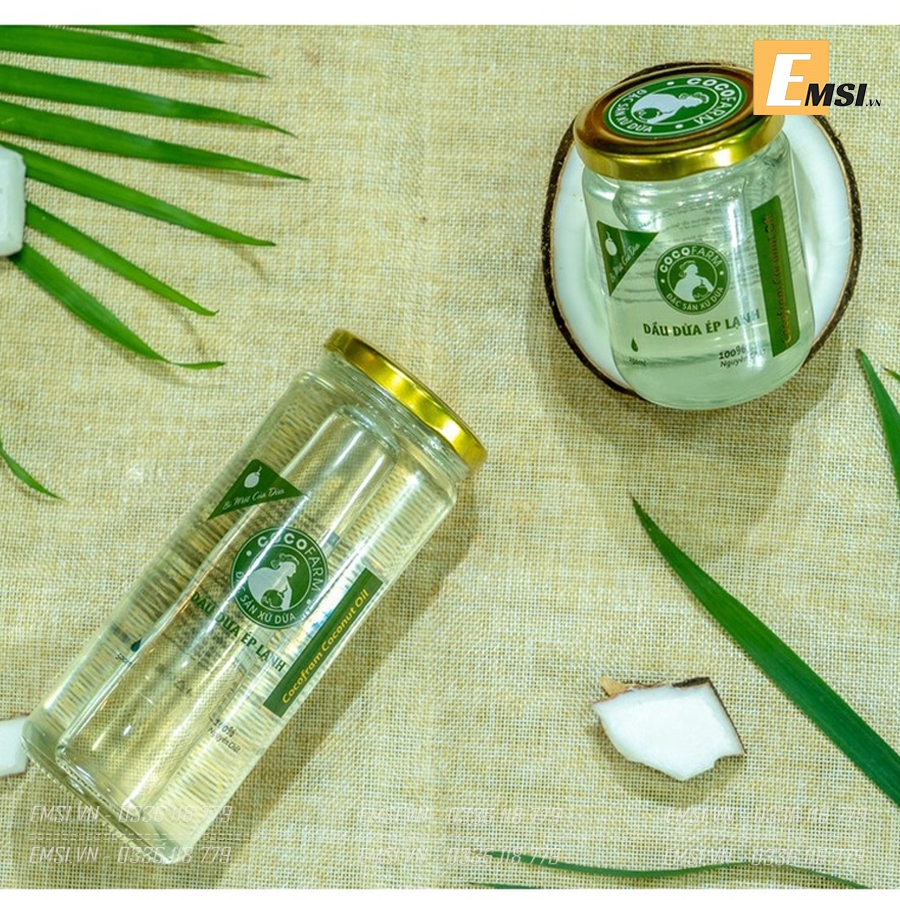 Đặc sản: Dầu Dừa Nguyên Chất Ép Lạnh Cocofarm