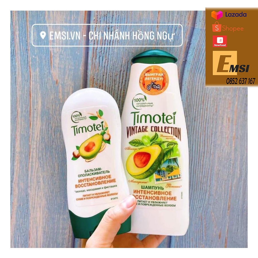 Cặp Dầu gội Timotei Phục hồi chuyên sâu- HÀNG NỘI ĐỊA NGA