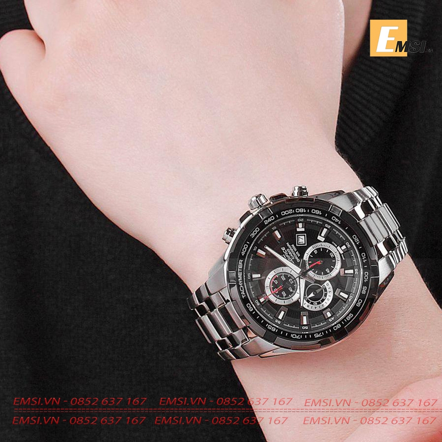 Casio Edifice EFR-539D-1A - Đồng Hồ Nam - Điện Tử - Kính Khoáng - Size Mặt 49.5mm EMSI.VN