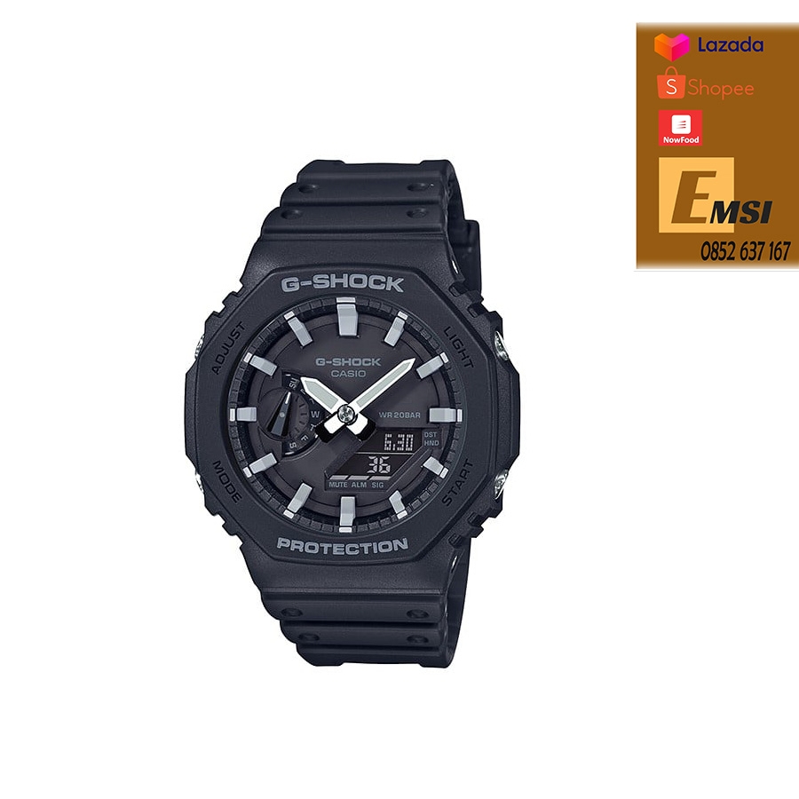 G-Shock GA-2100-1ADR - Đồng Hồ Nam - Điện Tử - Kính Khoáng - Size Mặt 45.4mm - Bảo Hành 5 Năm - Chính Hãng