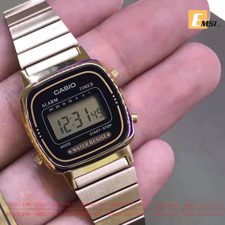 Casio LA670WGA-1D - Đồng Hồ Nữ - Điện Tử - Kính Nhựa - Size Mặt 24.6mm EMSI.VN