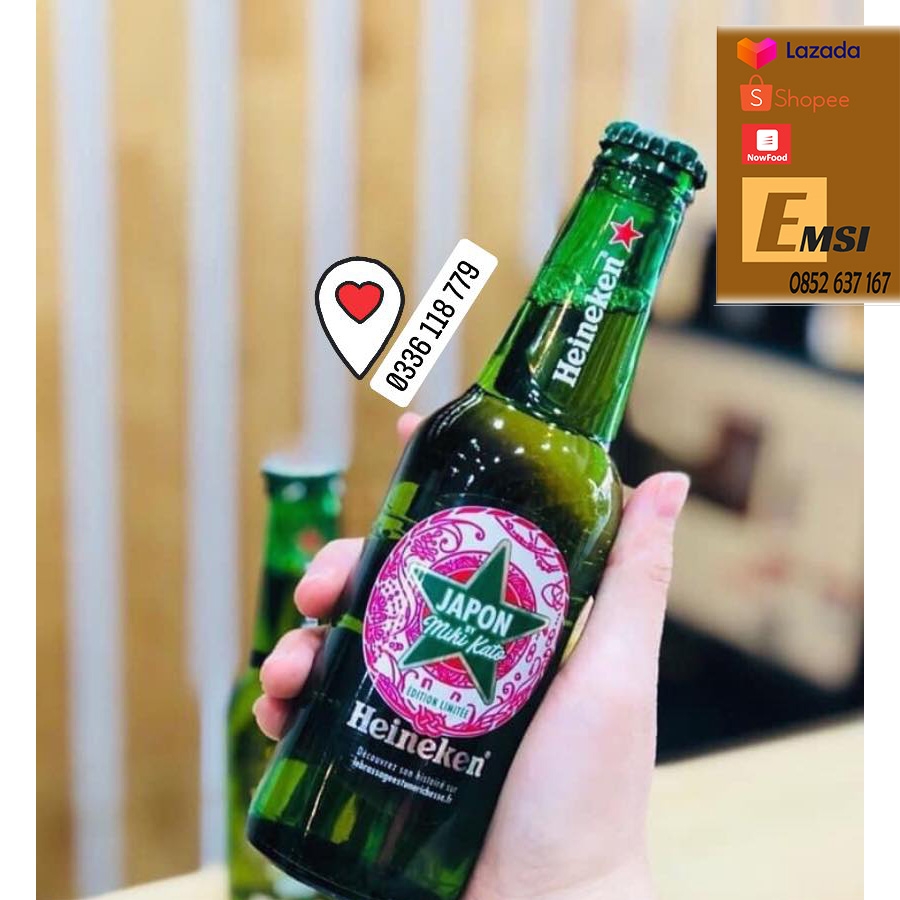 Bia Heineken Pháp 5%-chai 250 ml [Thùng 20 chai]