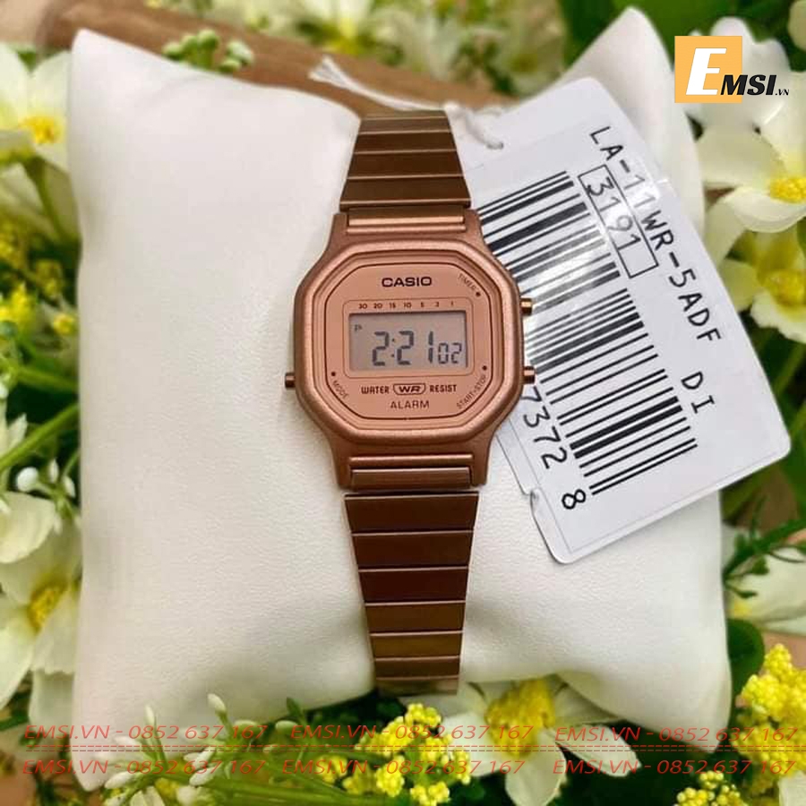 Casio -LA-11WR-5ADF- Đồng Hồ Nữ - Điện Tử - Kính Nhựa - Size Mặt 25.5mm EMSI.VN