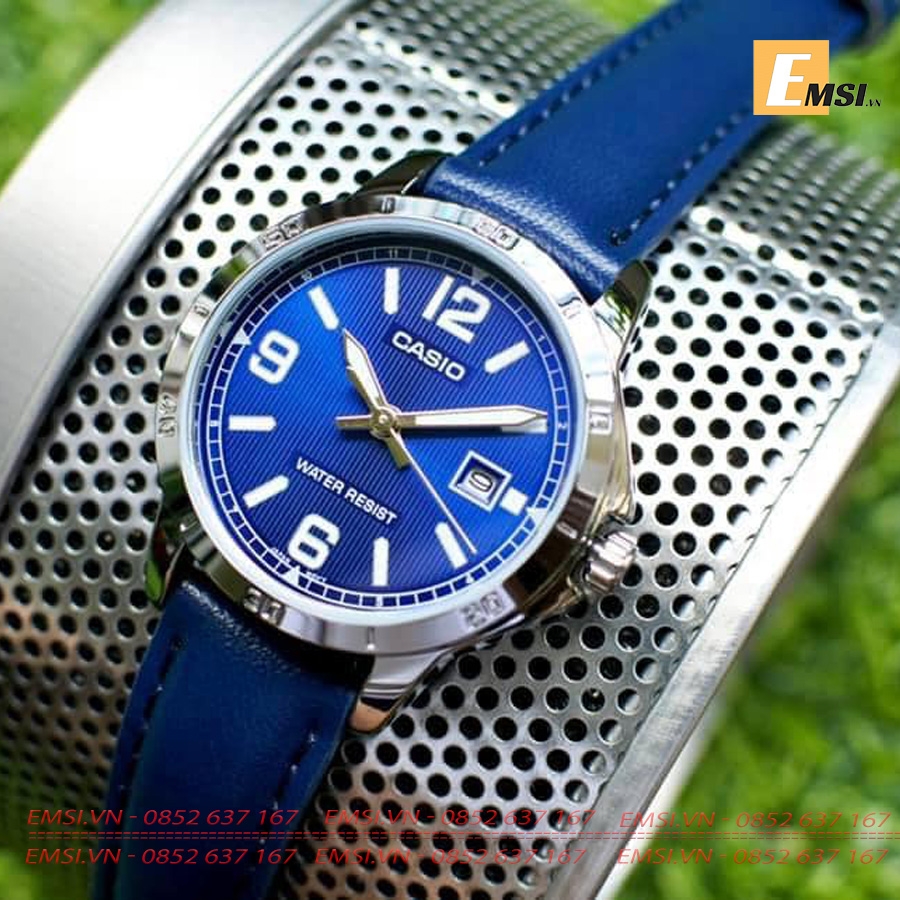 Đồng Hồ Casio Cặp Đôi MTP-V004L-2BUDF Và LTP-V004L-2BUDF dành cho Nam/ Nữ nam size 41,5mm, đồng hồ nữ size 30,2mm EMSI.VN