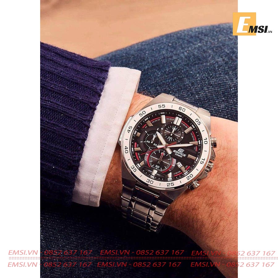 Casio Edifice EFR-564D-1A - Đồng Hồ Nam - Pin / Quartz - Kính Khoáng - Size Mặt 45mm EMSI.VN