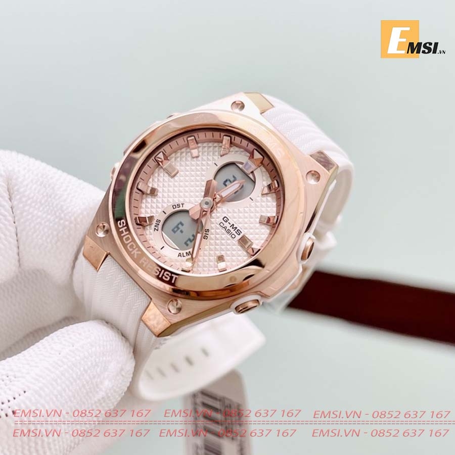 Casio MSG-C100G-7ADR - Kính khoáng - Đồng hồ nữ - Điện Tử - Size mặt 40.5mm EMSI.VN