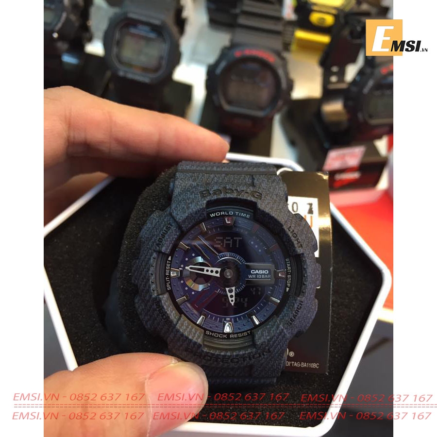 Casio Baby-G BA-110DC-2A1DR - Đồng Hồ Nữ - Điện Tử - Size Mặt 43.5mm - Kính Khoáng EMSI.VN