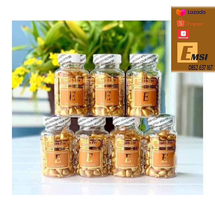Viên nang VITAMIN E HEALTH PRO ROYAL JELLY 90 viên