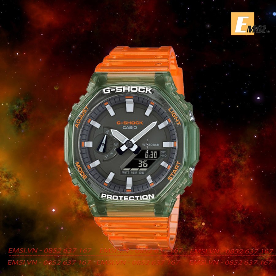 Đồng hồ Casio G-Shock Nam GA-2100HC-4A  | G-Shock | Nam | Dây Nhựa | Chống Nước WR20BAR