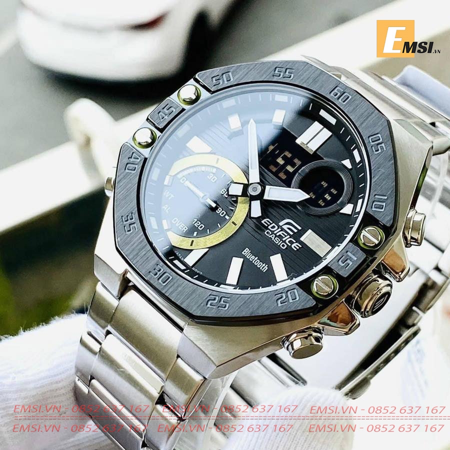 Casio ECB-10DB-1A - Đồng Hồ Nam - Điện Tử - Kính Khoáng - Size Mặt 48.5mm EMSI.VN