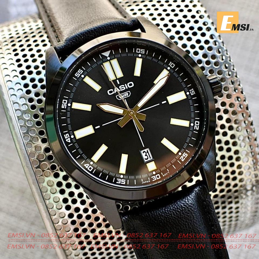 Casio MTP-VD02BL-1E - Đồng Hồ Nam - Pin / Quartz - Kính Khoáng - Size Mặt 41mm EMSI.VN