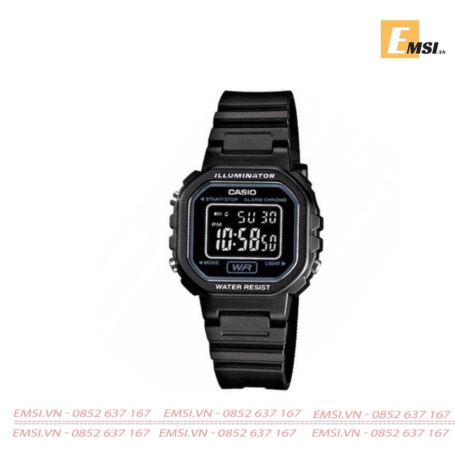 Casio LA-20WH-1BDF - Đồng Hồ Trẻ Em - Điện Tử - Kính Nhựa - Size Mặt 30.3mm EMSI.VN
