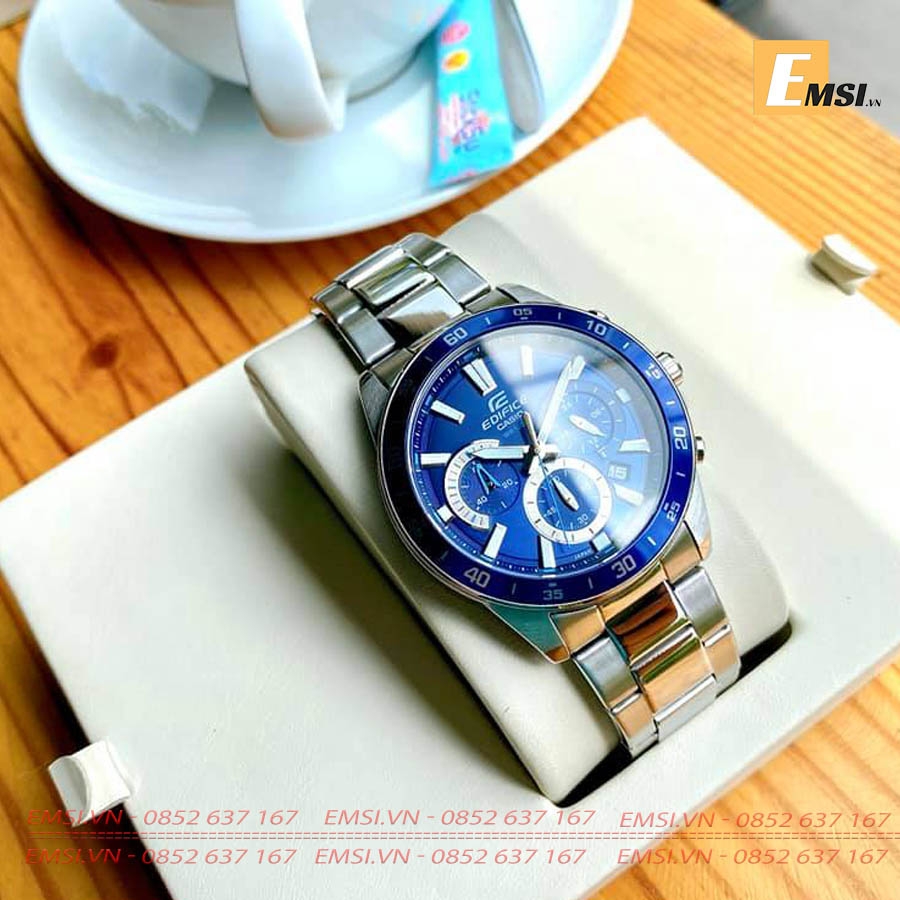 Casio Edifice EFV-570D-2AVUDF - Đồng Hồ Nam - Pin/Quartz - Kính Khoáng - Size Mặt 43.8mm EMSI.VN