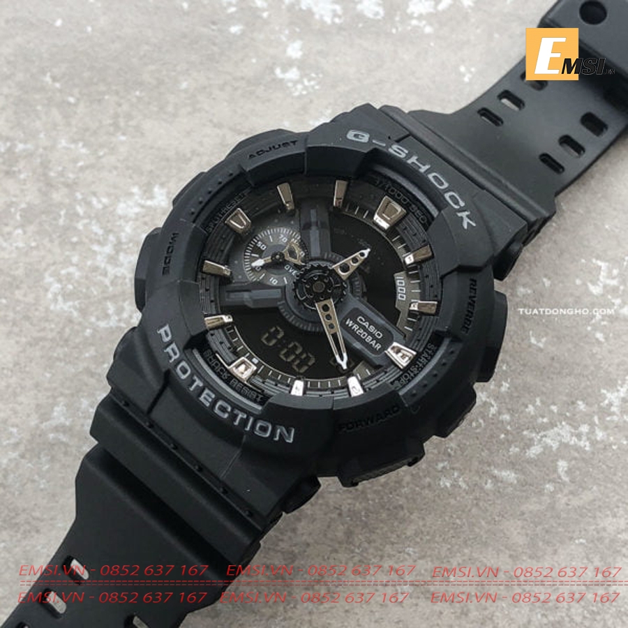 Gshock GA-110-1B - Kính khoáng - Đồng hồ nam - Điện tử - Size mặt 53.6mm Emsi.vn