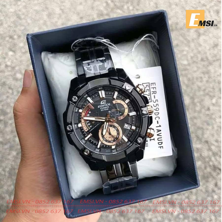 Edifice EFR-559DC-1A - Đồng Hồ Nam - Pin / Quartz - Kính Khoáng - Size Mặt 49.5mm EMSI.VN