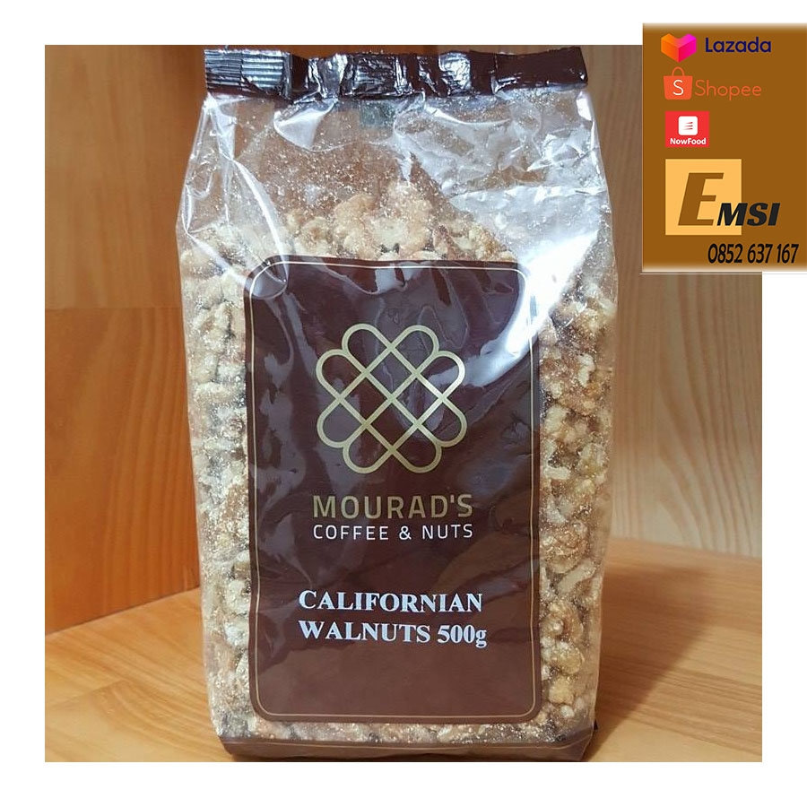 Hạt óc chó Mourads Californian Walnuts 500g của Úc