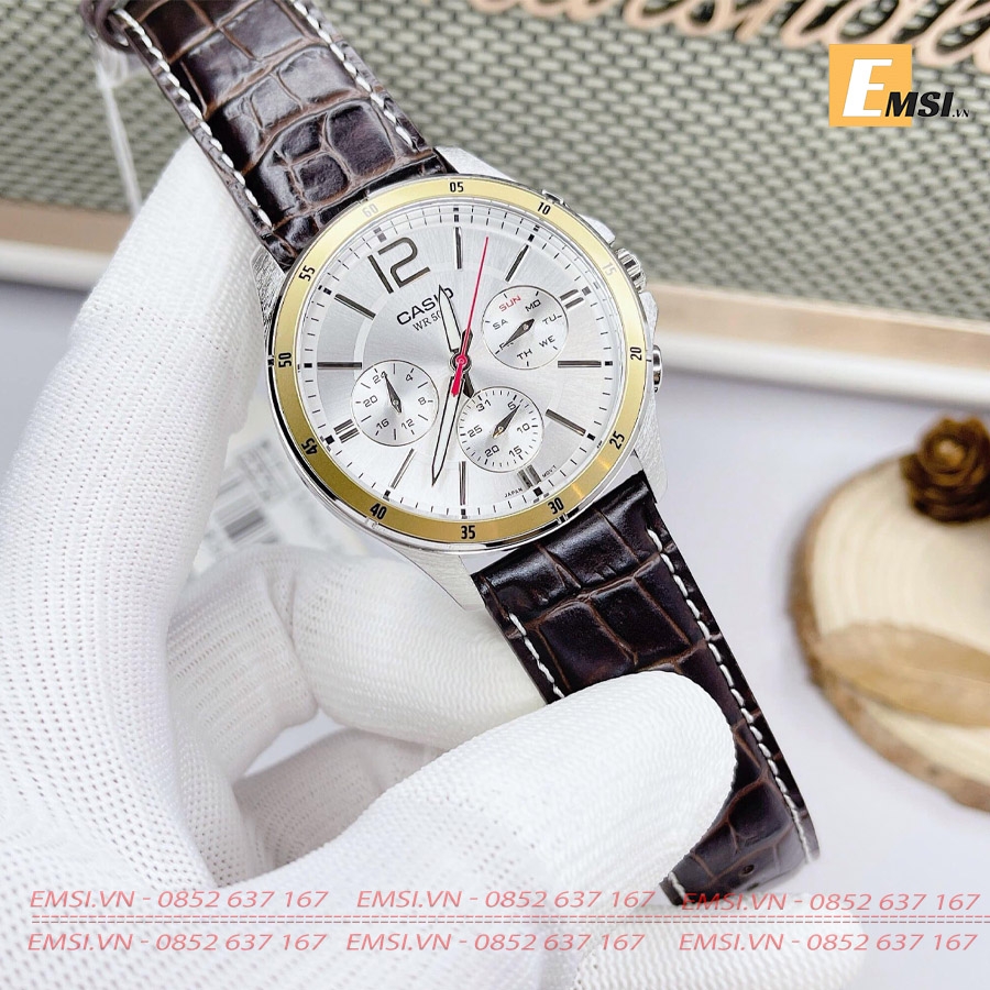 Casio MTP-1374L-7A - Đồng Hồ Nam - Pin / Quartz - Kính Khoáng - Size Mặt 43.5mm EMSI.VN