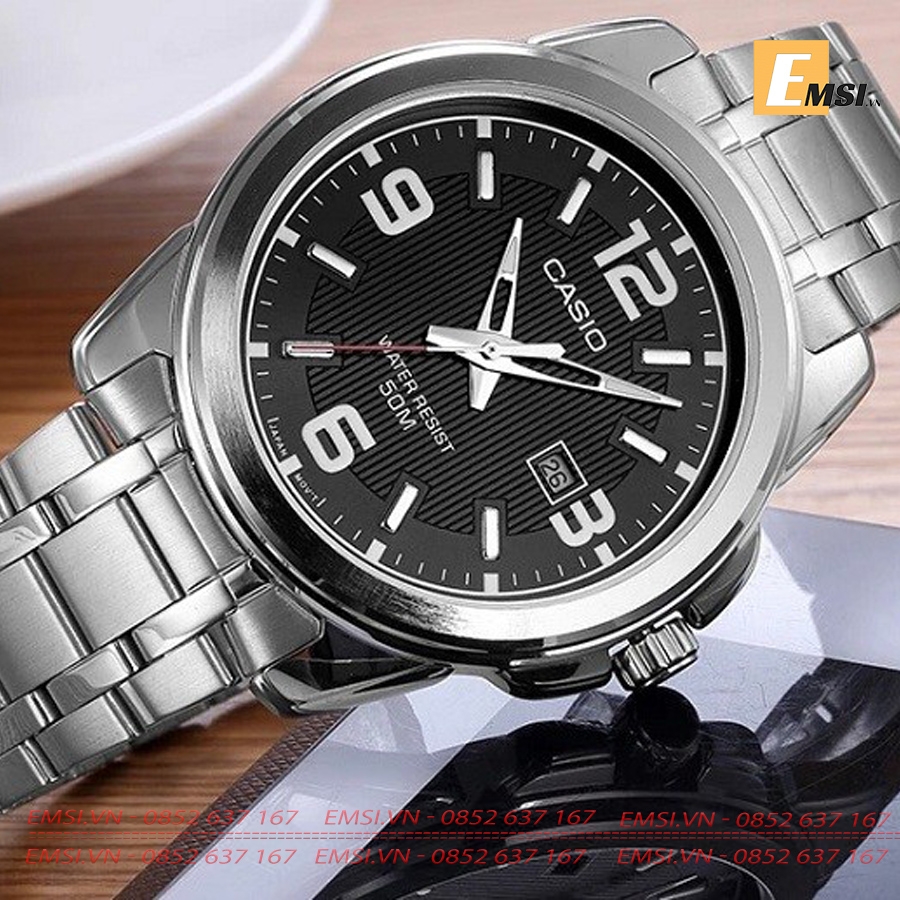 Đồng Hồ Casio Cặp Đôi MTP-1314D-1AVDF & LTP-1314D-1AVDF Size mặt 44,9mm & 33,1mm EMSI.VN