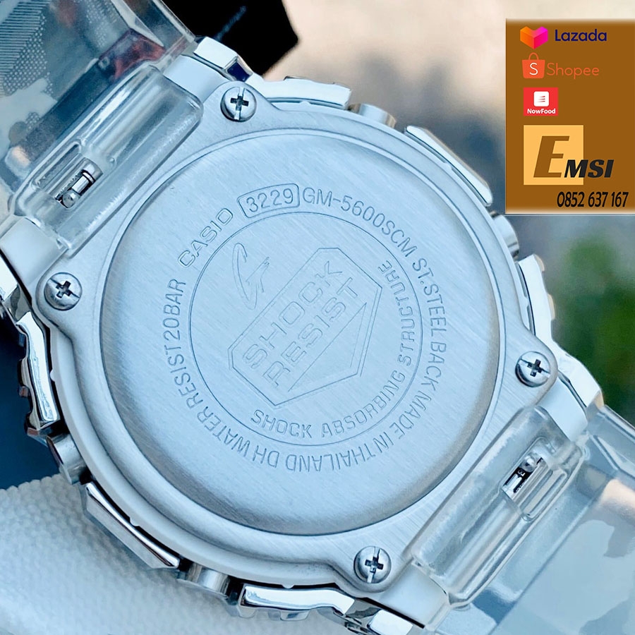 Gshock GM-5600SCM-1DR - Đồng Hồ Nam - Điện Tử - Kính Khoáng - Size Mặt 43mm - Bảo Hành 5 Năm - Chính Hãng
