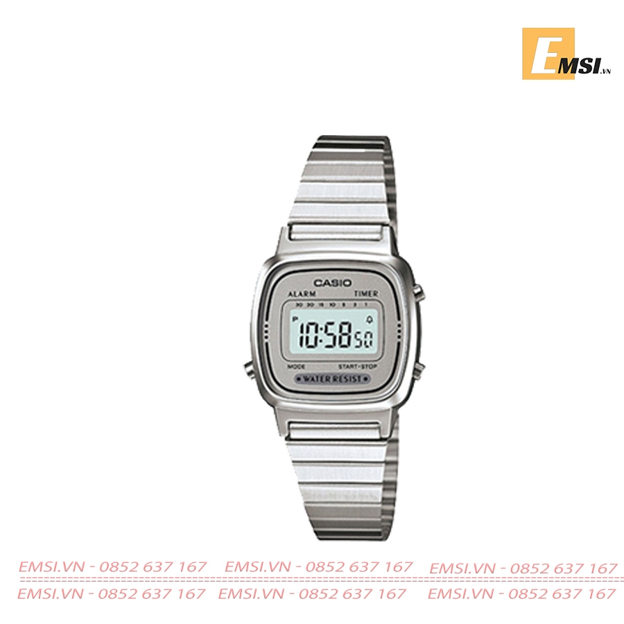 Casio LA670WA-7D - Kính nhựa - Đồng hồ nữ - Điện tử - Size mặt 24.6mm EMSI.VN