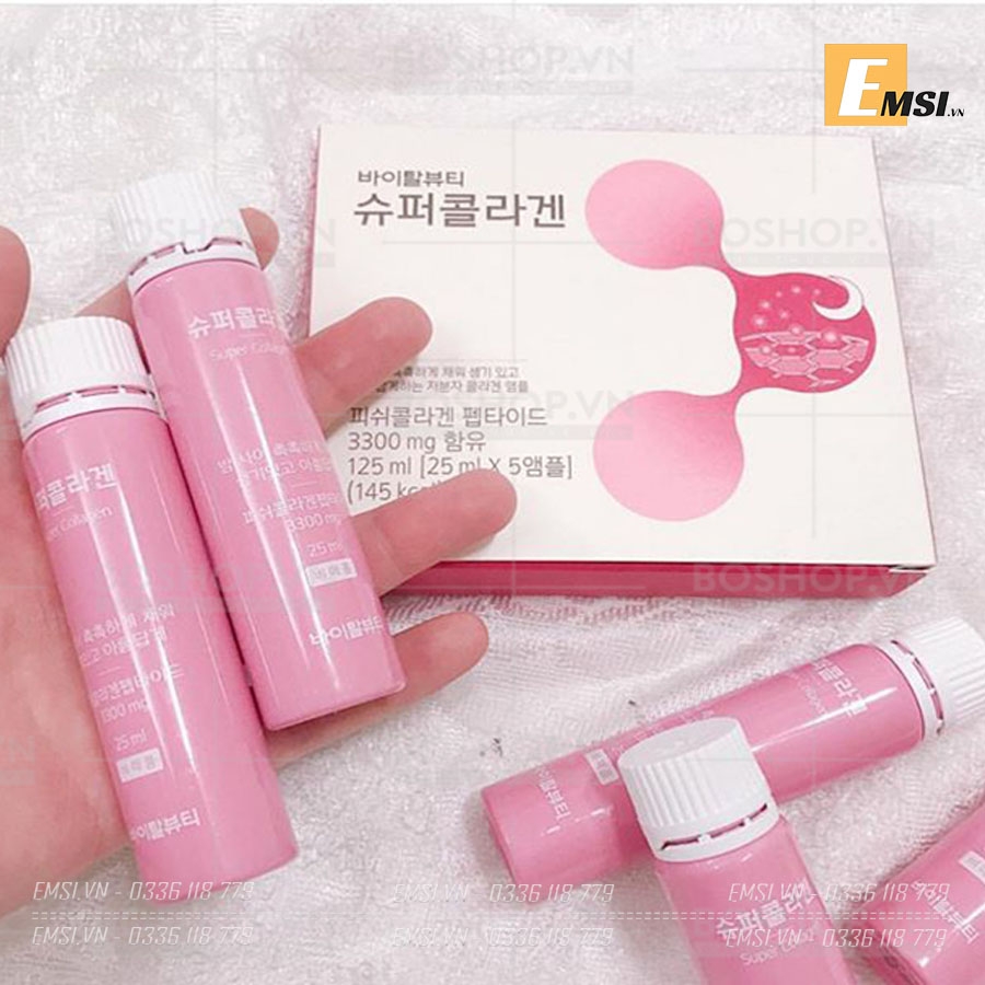 Nước uống Super Collagen VB Vital Beautie 3300mg Hàn Quốc (25ml x 30 chai)