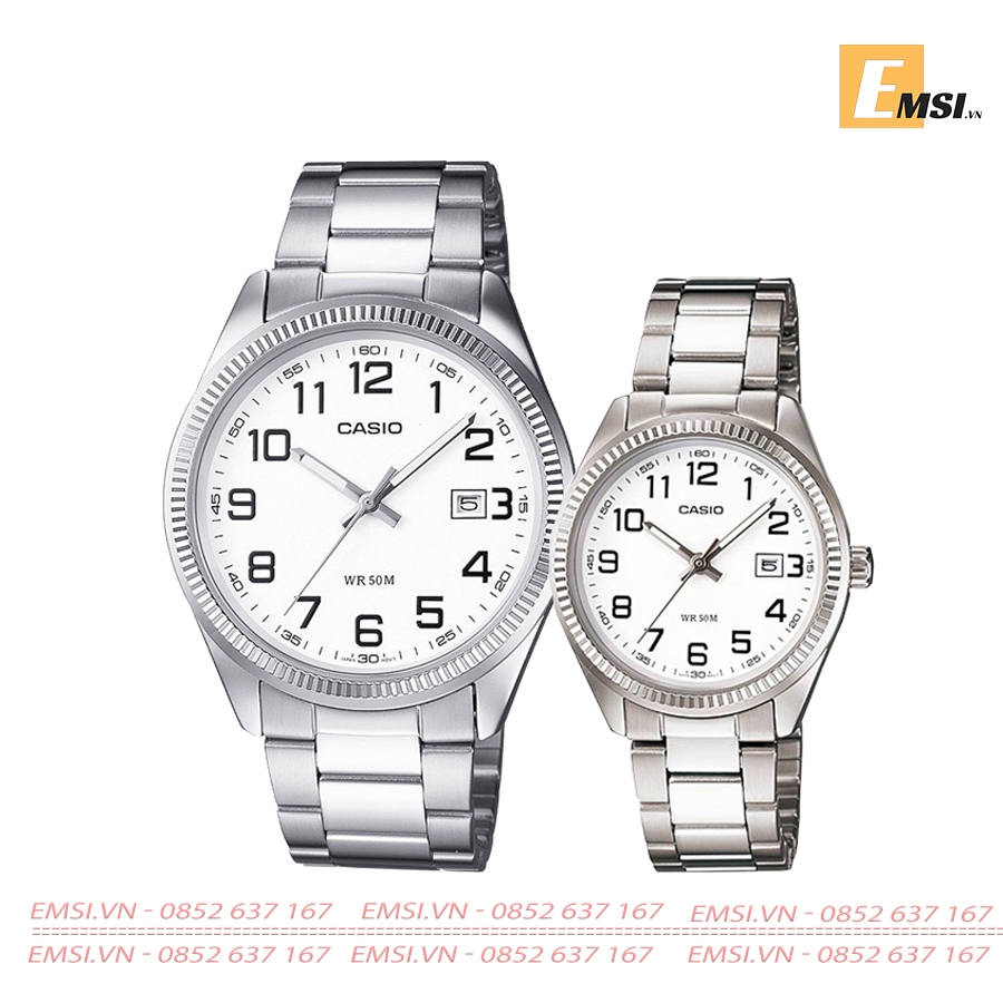 Đồng Hồ Cặp Đôi Casio MTP-1302D-7BVDF & LTP-1302D-7BVDF Size mặt 38.5mm & 30.2mm EMSI.VN