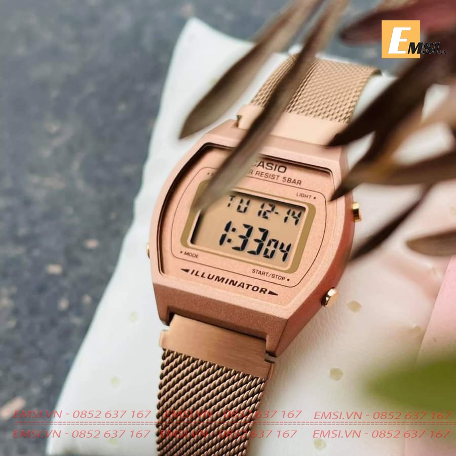 Casio B640WMR-5A - Đồng Hồ Nữ - Điện Tử - Kính Nhựa - Size Mặt 35mm EMSI.VN