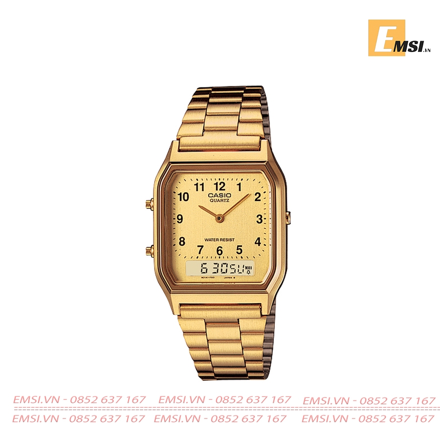 Casio AQ-230GA-9B - Đồng Hồ Nam - Điện Tử - Size Mặt 29.8mm Emsi.vn