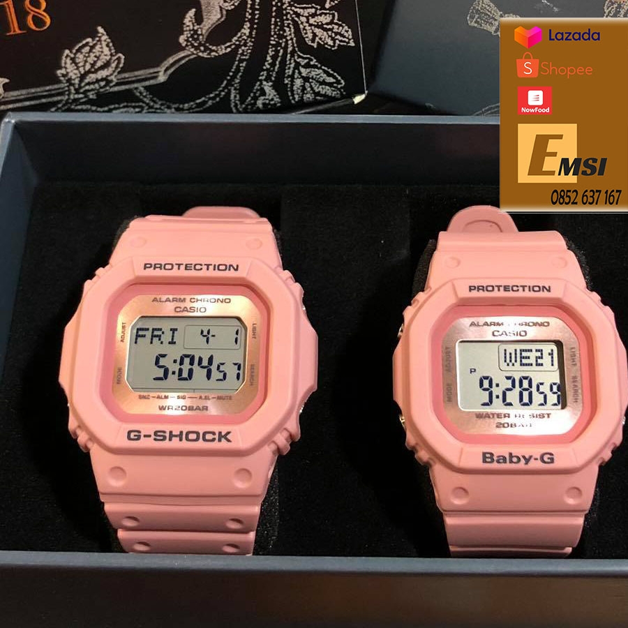 Đồng Hồ Đôi Casio G-shock & Baby-G LOV-18B-4DR Chính Hãng - Dây Nhựa | G-Shock & Bab