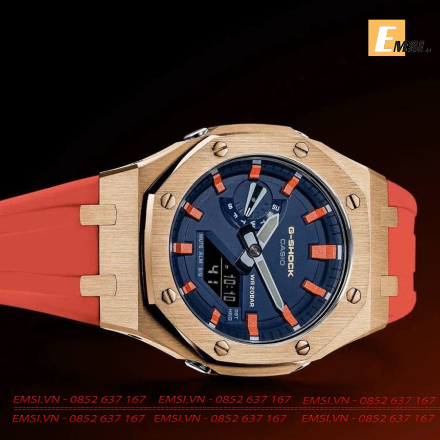 G-Shock GA-2100-1A Nam – Custom AP Royal Oak Metallic Red Special EMSI.VN