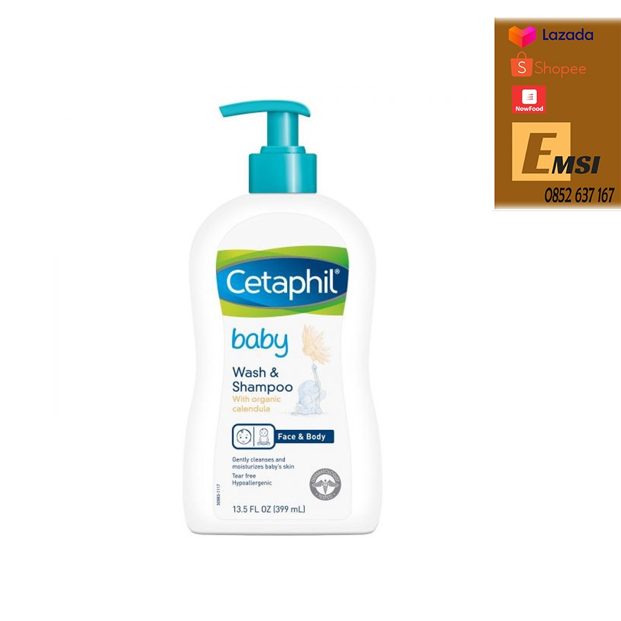 Sữa Tắm Gội 2 Trong 1 Cetaphil Dịu Nhẹ Cho Bé 399ml ( Loại vòi tiện dụng )