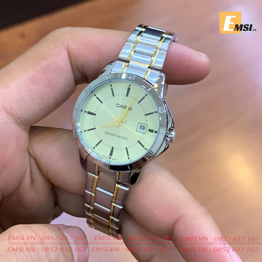 Casio LTP-V004SG-9AUDF - Đồng Hồ Nữ - Pin/Quartz - Size Mặt 30mm - Kính Khoáng EMSI.VN